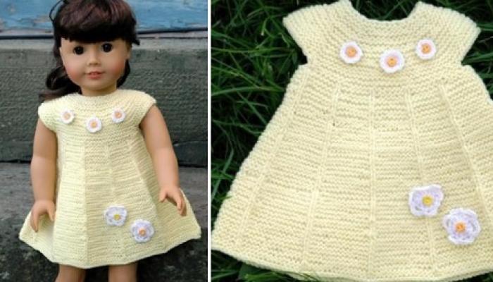 Mk - overalls for a doll. We start knitting with a yoke