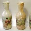 Decoupage bottles with your own hands using napkins, paper, tights, eggshells