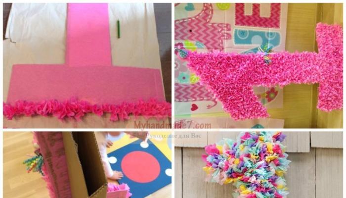 DIY birthday number: photo with instructions Make the number 5 from cardboard with your own hands